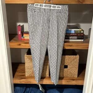 LOFT Marisa Riviera Pant (Navy/White Pattern)